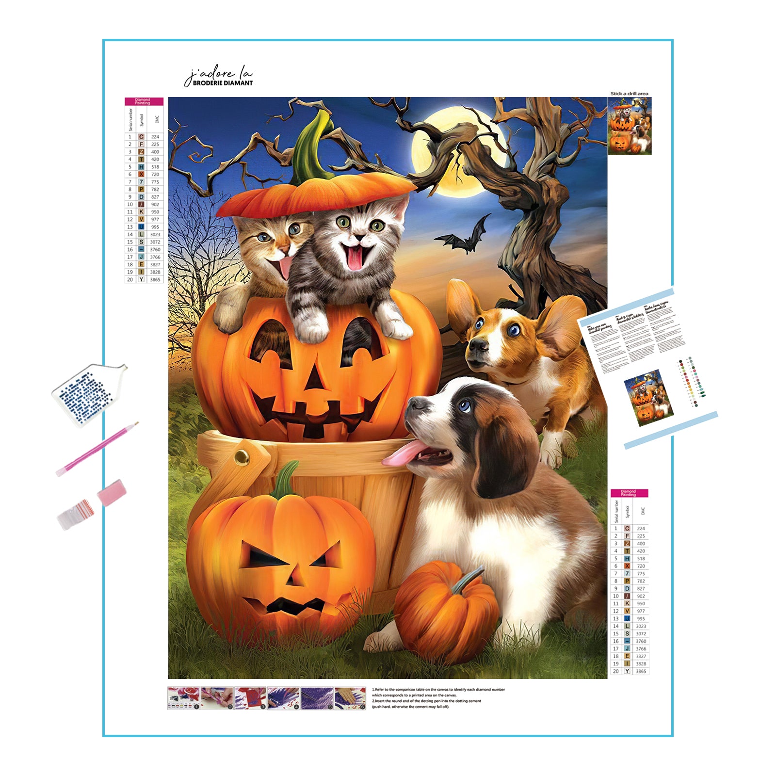 Chiens et chats Halloween