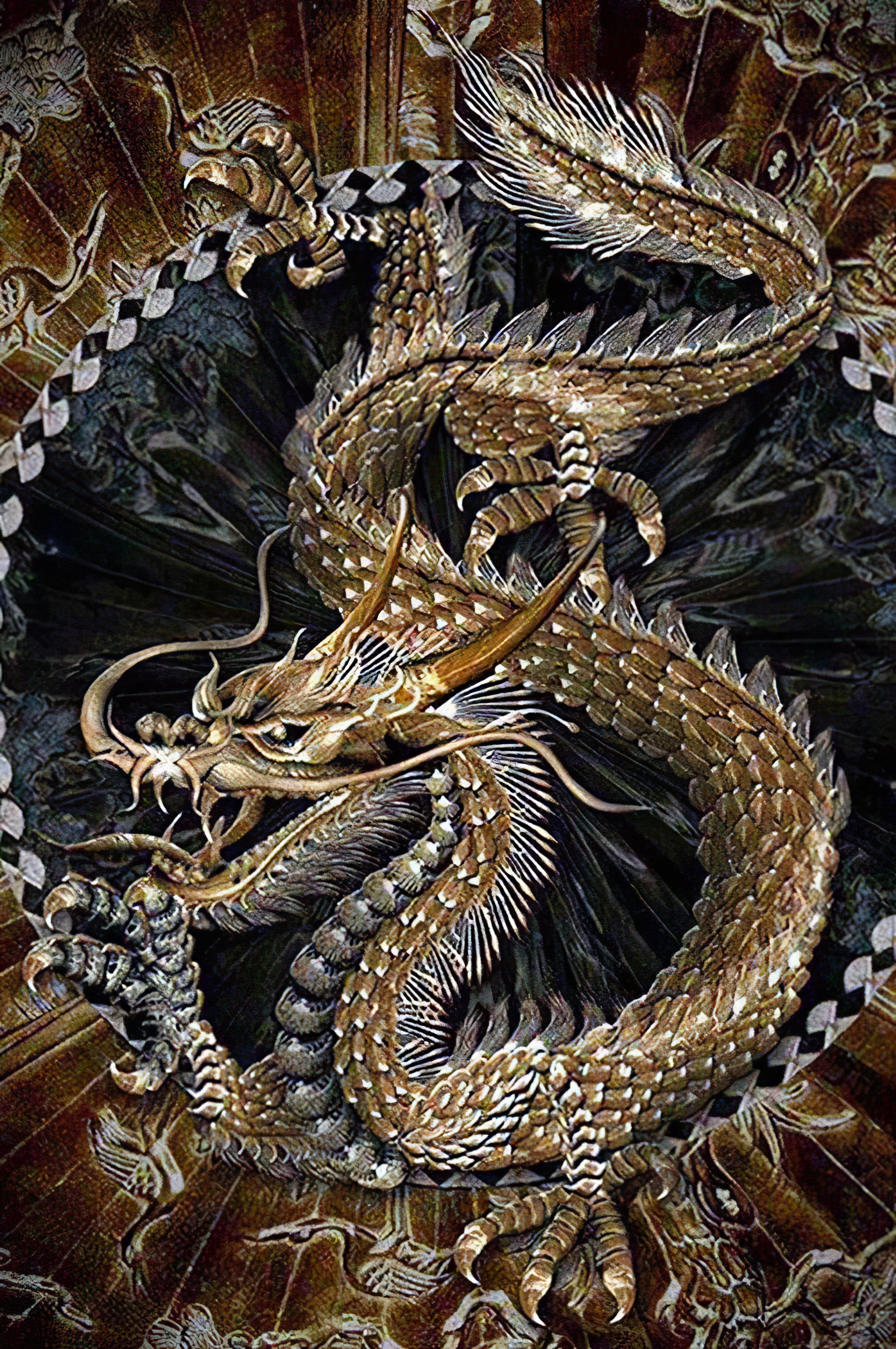 Dragon d'or chinois