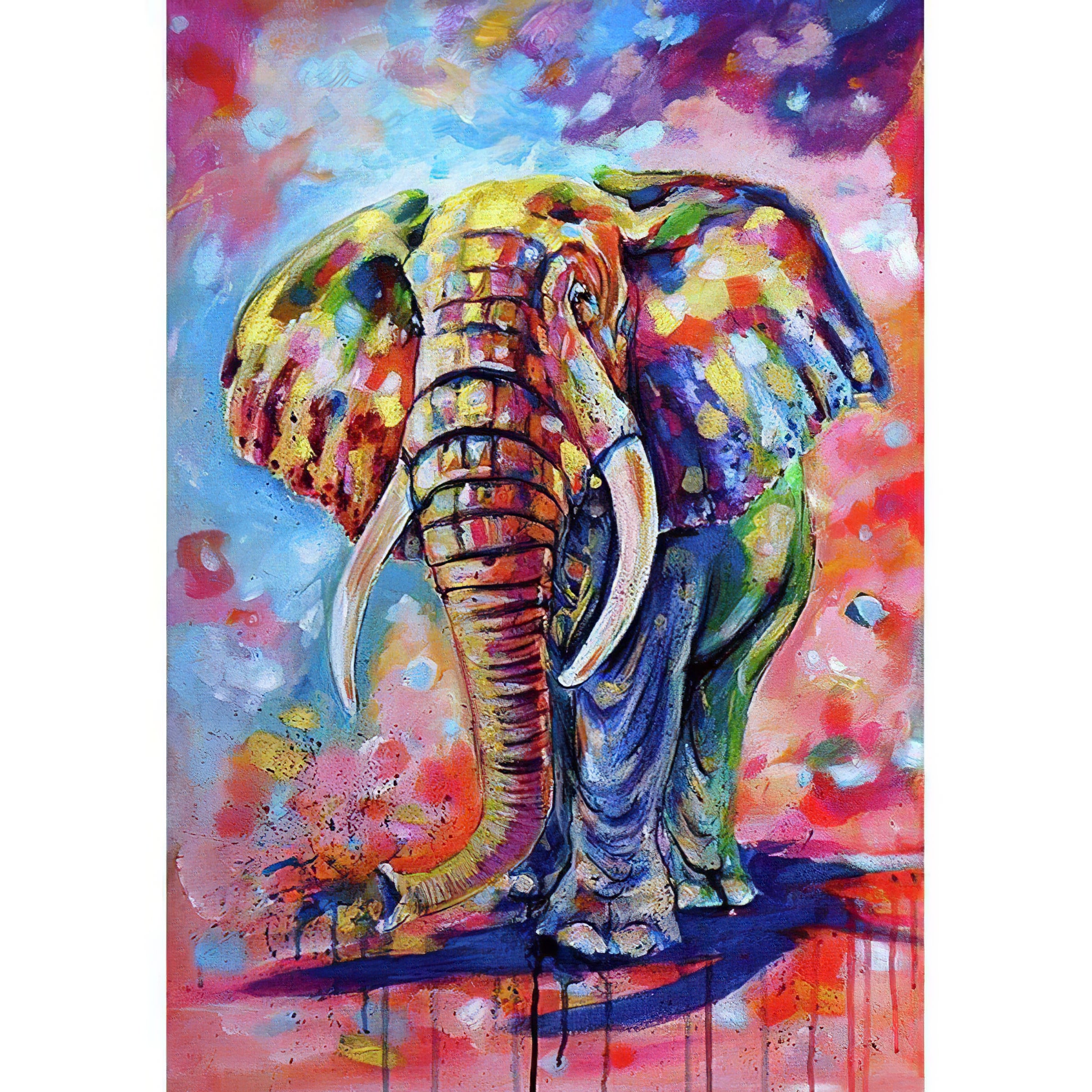 Éléphant coloré