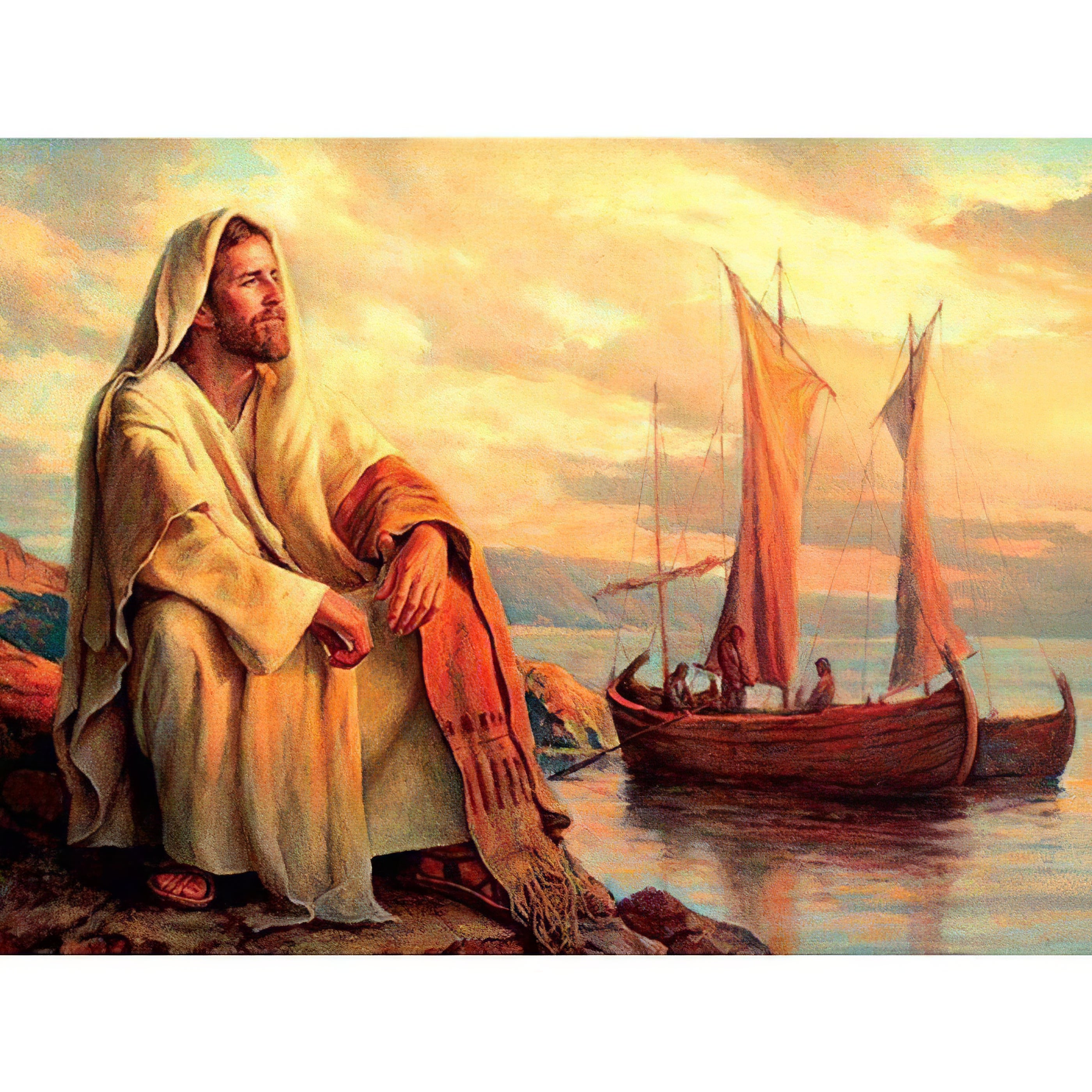 Jésus et bateau