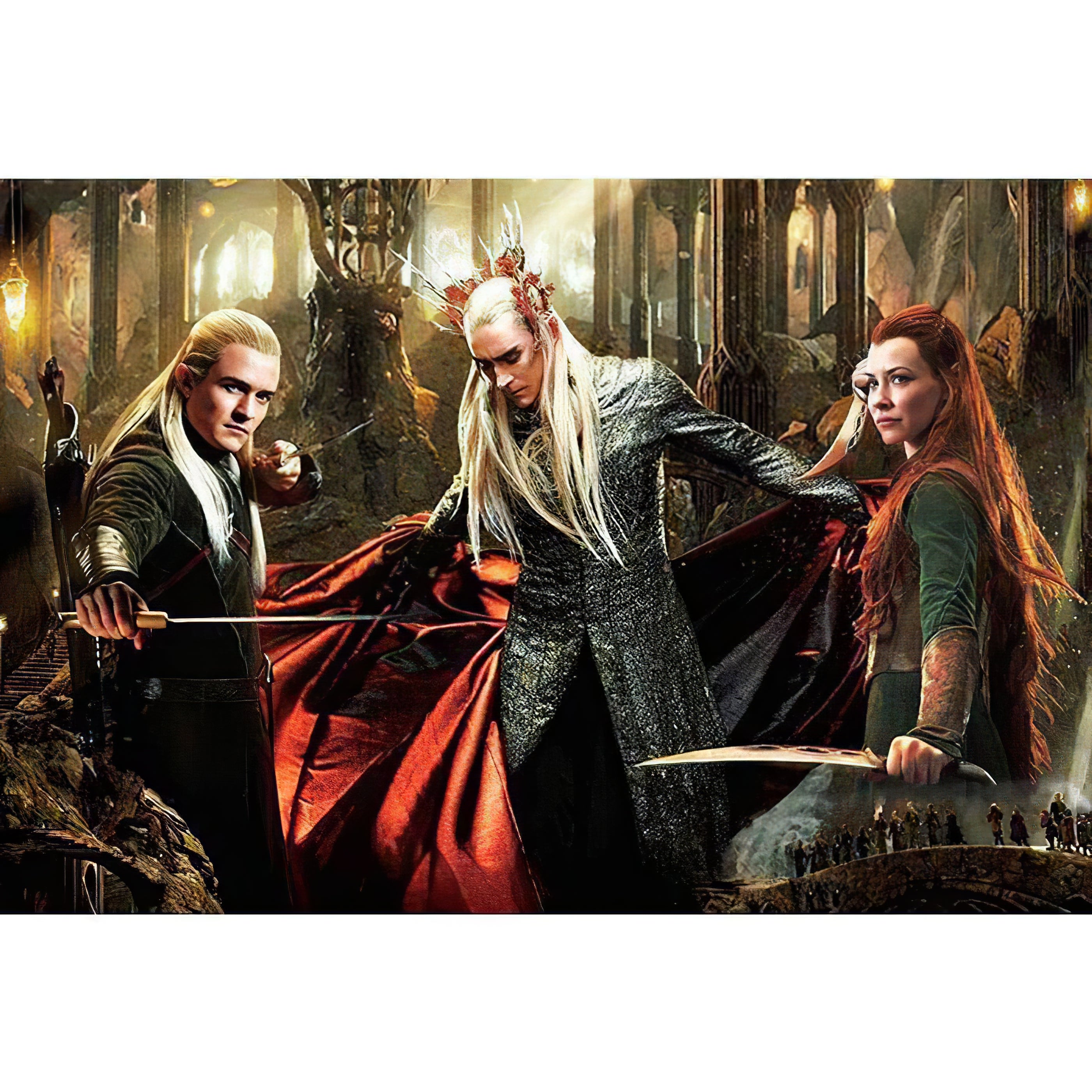 Legolas, Tauriel et Thranduil du Hobbit
