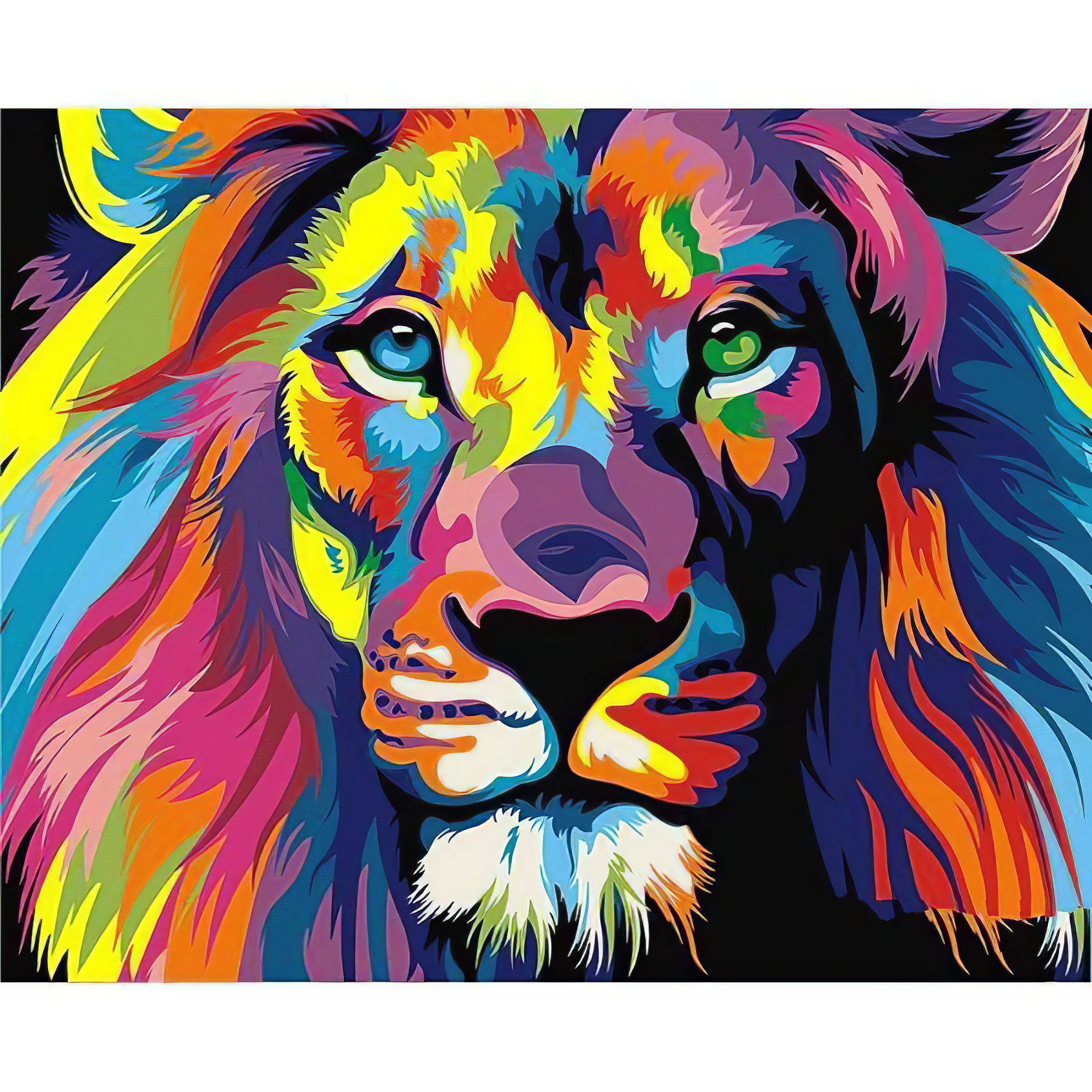 Lion coloré