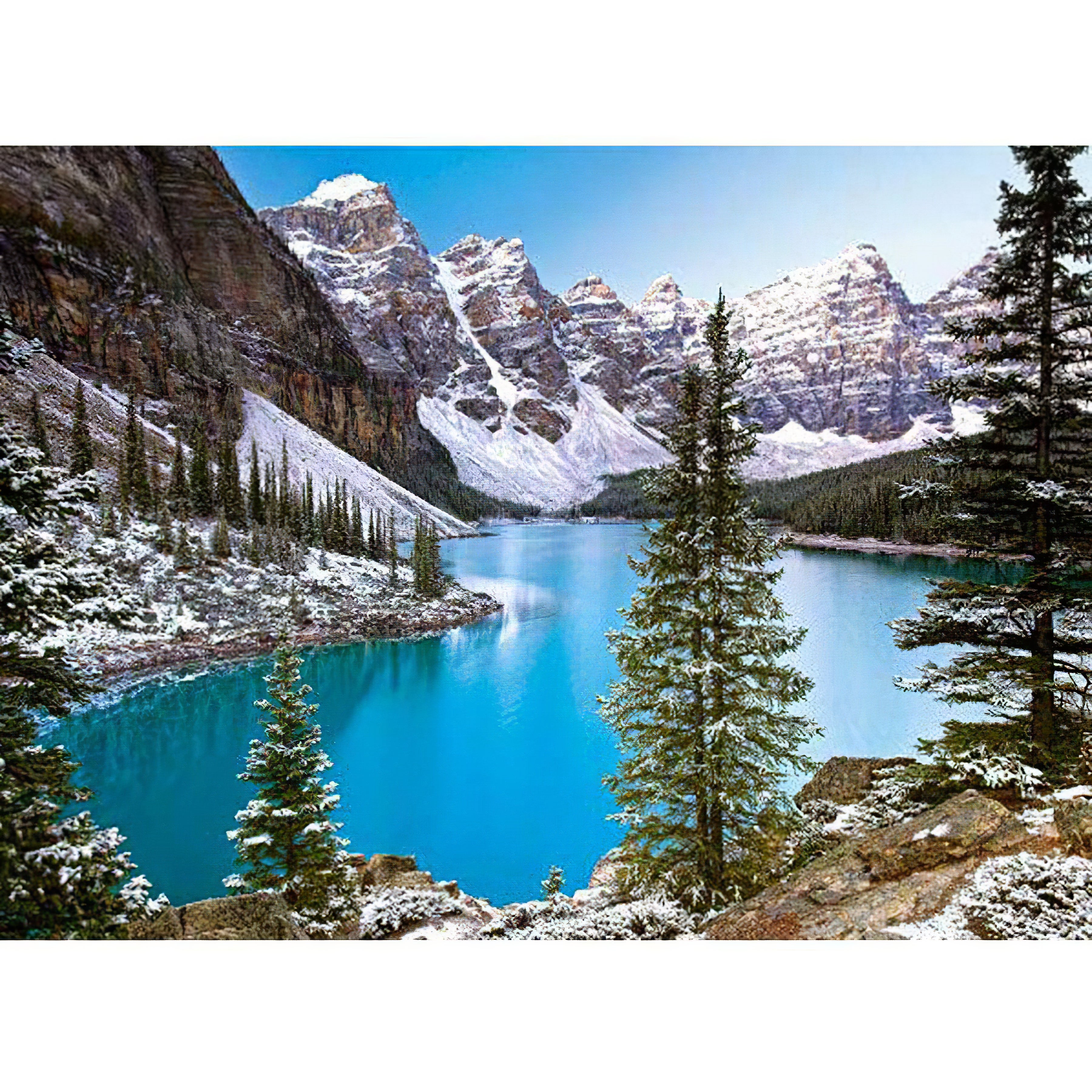 Montagne et lac au Canada