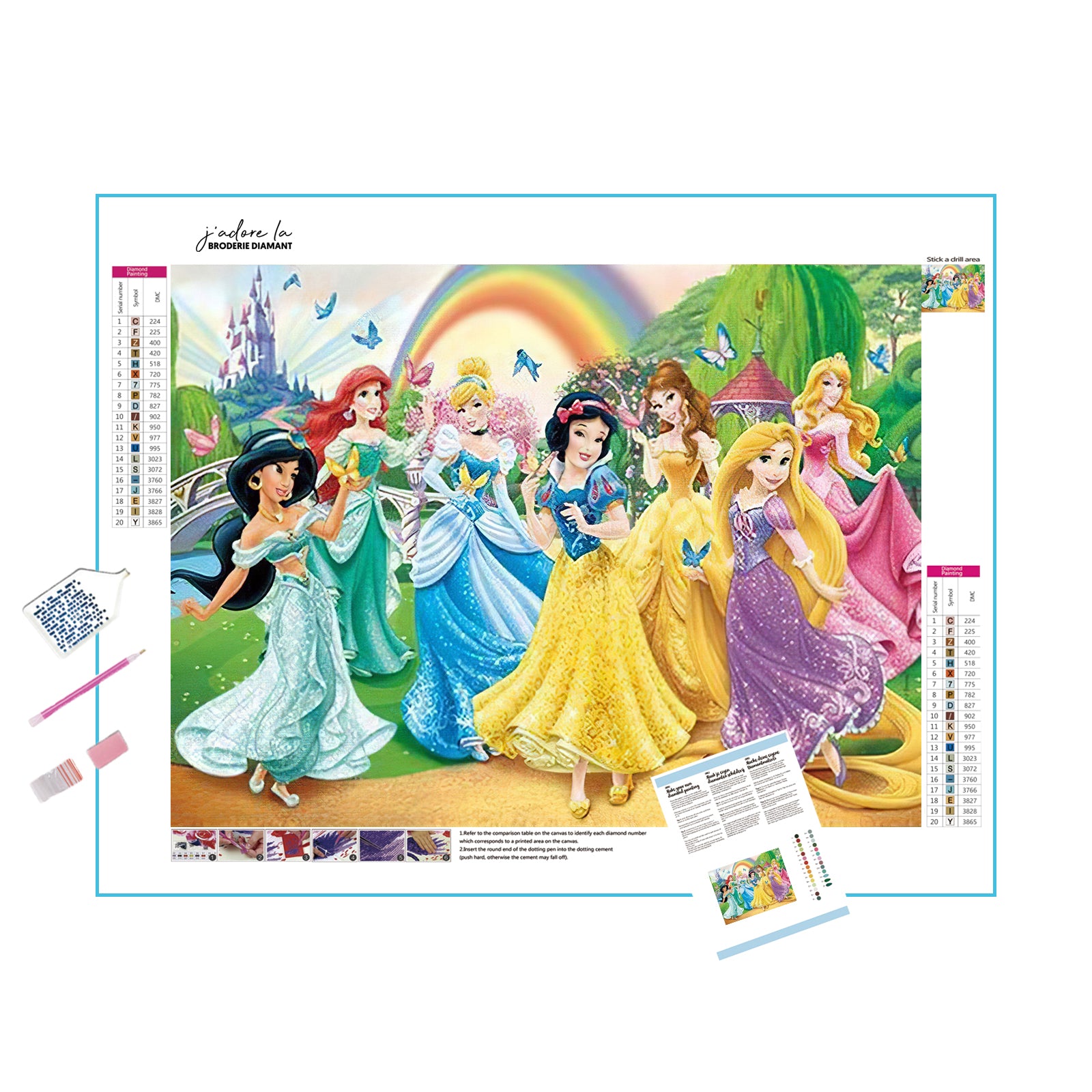 Broderie Diamant - Princesses Disney