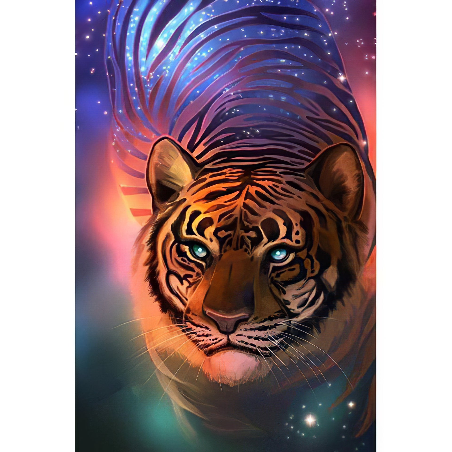 Tigre de l'espace coloré