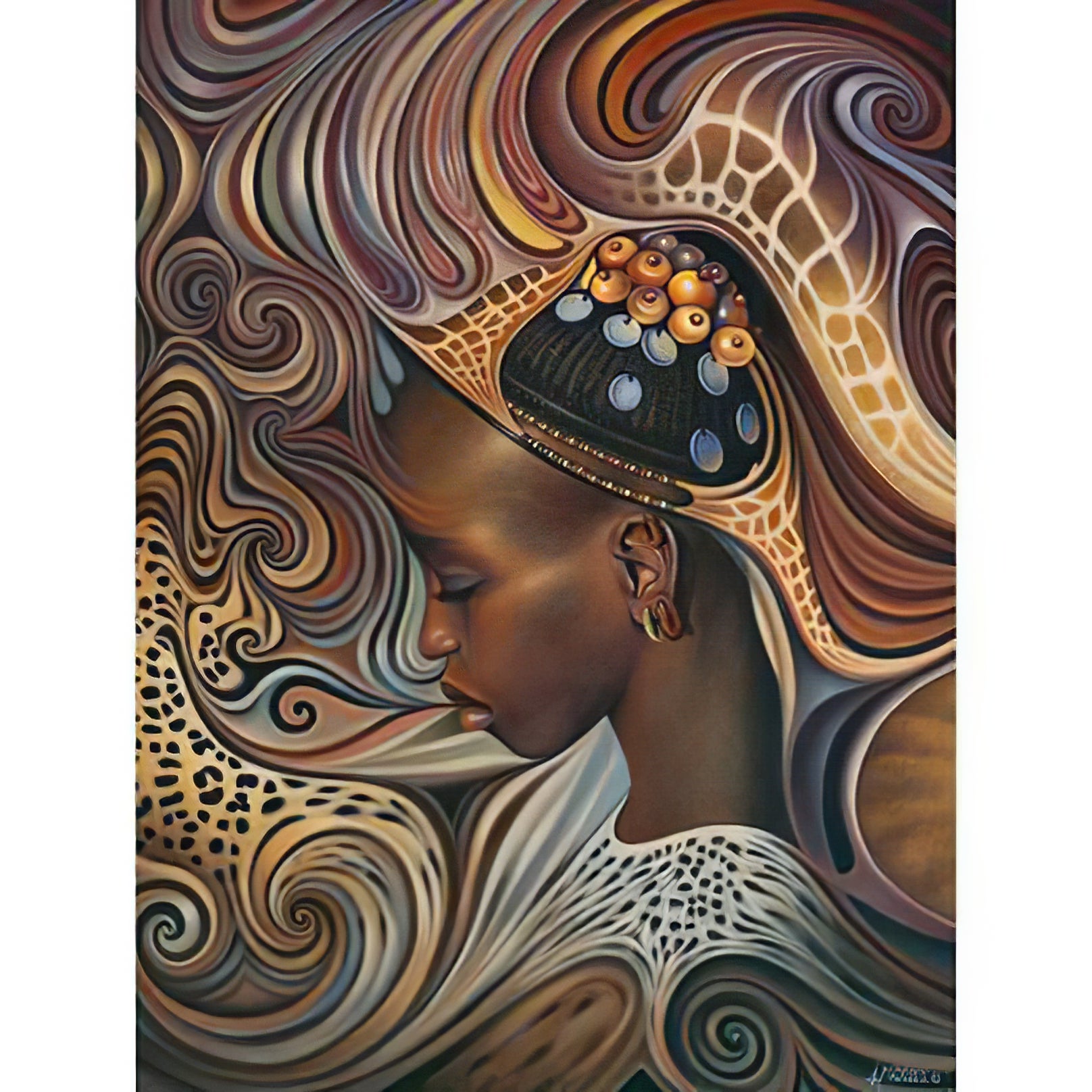 Femme Africaine en Mosaïque